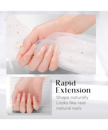 Aokitec 60ml Nail Extension Gel - UV Polish for Salon DIY | Thin Naked Acrylic False Nail Assembly Gel - Buy Online on GoSupps.com