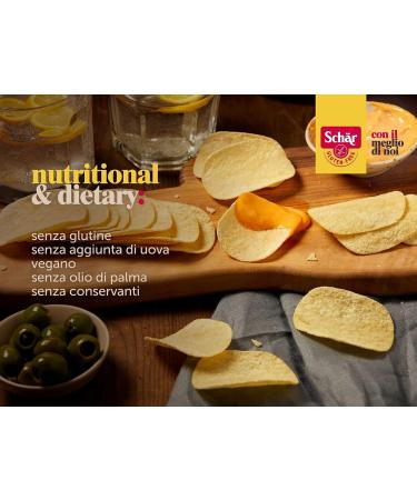  Italian Gourmet E.R. Curvies Classic Chips Hearty Potato Snack Gluten Free & Palm Oil Free Vegan 3 x 170g with Italian Gourmet Polpa 400g - Buy Online on GoSupps.com