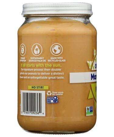 MaraNatha Organic Crunchy Peanut Butter 16 oz - Natural & Delicious - Buy Online on GoSupps.com