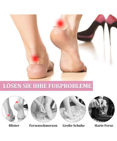 Hedge Cushion for Large Shoes & Boots - 8 Pack Heel Holders | Anti-Slip Heel Grips & Blister Protection Inserts - Comfortable Self-Adhesive Insole (2 Black 2 Gray) - Buy Online on GoSupps.com