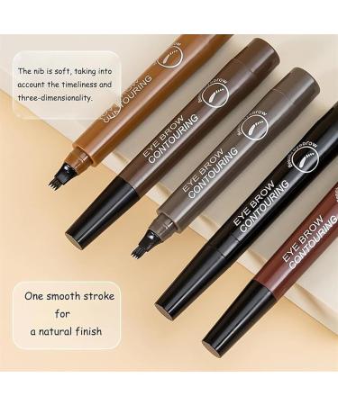 Glowing Secret Eyebrow Pencil Waterproof Natural Eyebrow Pencil 4 Head Precision Eyebrow Pencil Fine Line Natural Microblade Eyebrow Pencil - Buy Online on GoSupps.com