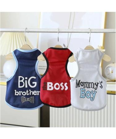 Stylish Summer Dog Basketball Jersey | Breathable Mesh Pet T-Shirt for Small & Large Dogs - 'Mommy's Boy' in Size L - Buy Online on GoSupps.com