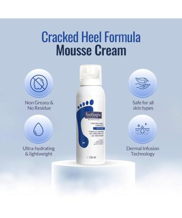 FOOTLOGIX Cracked Heel Formula White 4.23 oz - Best Treatment for Smooth Heels - Buy Online on GoSupps.com