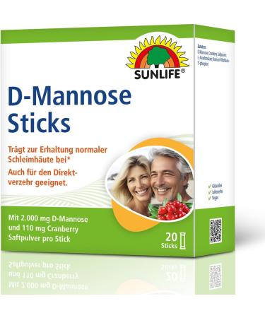 Sunlife D-Mannose Sticks - Fast-Acting Urinary Support | Shop Internationally - Buy Online on GoSupps.com