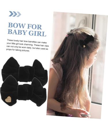 Toyvian 2 Pairs Hair Accessories Baby Hair Ties Toddler Hair Bands Girls Hair Ties Hair Barrettes Ribbon Cute Girls Barrette Big Hair Bow Girls Bows Girls Hair Bows Toddler Hair Bows Metal - Buy Online on GoSupps.com