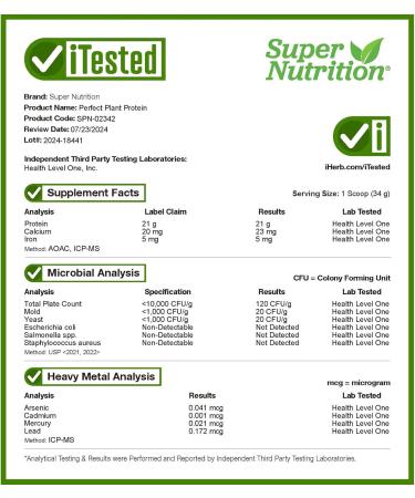Super Nutrition Perfect Plant Protein Vanilla - 2.2 lbs | Vegan Protein Powder for Optimal Health - Shop Internationally - Buy Online on GoSupps.com