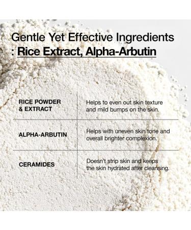 Auirshiky Rice Enzyme Brightening Cleansing Powder Rice + Ceramide facial cleanser for whiter radiant skin facial cleanser for dry skin 40 g - Buy Online on GoSupps.com