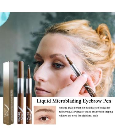  TocaFeank Eyebrow Tint Pencil Waterproof Eyebrow Pen | Waterproof Liquid Eyebrow Pencil Long Lasting Eyebrow Pen Accurate Liquid Eyebrow Pen Stain Resistant Color - Buy Online on GoSupps.com