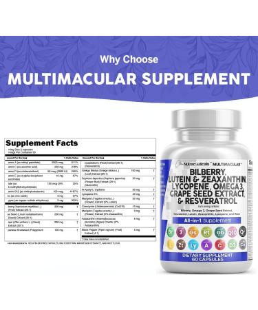 Clean Nutra Eye Vitamins with Bilberry Lutein and Zeaxanthin Supplements Lycopene 40mg Resveratrol Grape Seed Astaxanthin for Eyes - Eye Care Health Support Eye Vitamin and Mineral Supplement - Buy Online on GoSupps.com