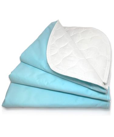 RMS Ultra Soft 4-Layer Washable and Reusable Incontinence Bed Pad - Waterproof Bed Pads, 18"X24" (3 Pack) 18x24 Inch (Pack of 3) 3