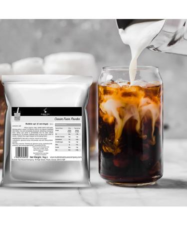 Bubble Tea Cream Foam Powder 1kg Pack Tea Coffee & Dessert Drinks Whipping Tea Cream Powder Caffeine Free & Cream Powder - Buy Online on GoSupps.com