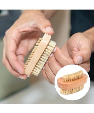 Nail Brush Wooden Toe and Fingernail Brush Double Sided Fingernail and Toenail Cleaning Brush for Men and Women - Buy Online on GoSupps.com