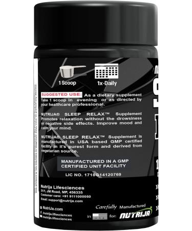 NutriJa Sleep Relax - 30 Servings | Powerful Blend of 12 Scientifically Proven Ingredients - Buy Online on GoSupps.com