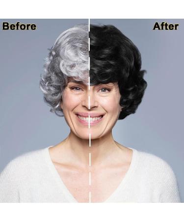 Gireatick Nova Hair Dye Shampoo for Grey Hair Nova Hair Instant Dye Shampoo for Women Men Black Hair Color Shampoo for Grey Hair Long Lasting Grey Coverage Shampoo - Buy Online on GoSupps.com