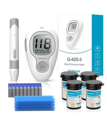 Buy G-425-3 Blood Glucose Monitor Kit - 100 Test Strips & Lancets | Diabetes Testing at Home - International Shipping Available - Buy Online on GoSupps.com