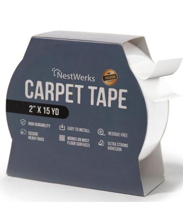 Double Sided Carpet Tape for Hardwood Floors  Tile Floors  Laminate Floors  Rug Tape Hardwood Floor  Double Sided Carpet Tape for Area Rugs  Rug Gripper Carpet Tape Double Sided (1) 1 Clear
