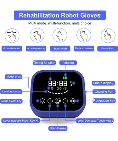 Professional Finger Wrist Rehabilitation Robot Gloves - Electronic Brace for Stroke Hemiplegia | Assistive Training Equipment for Right Hand - Buy Online on GoSupps.com