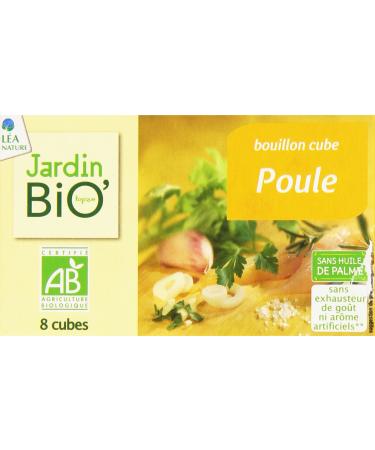Jardin BiO tic - Chicken bouillon cube - organic - Salty - AB certified - 80g box