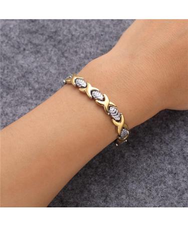 4000 Ions Women's Head Magnet Hardship Bracelet - Lymphatic Drainage & Energy Anti-Swelling for Men & Women - Ideal for Weight Management (2 Pieces Style B) - Buy Online on GoSupps.com