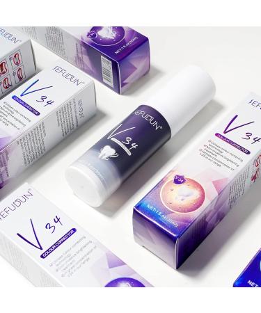 V34 Purple Toothpaste - Color Correction & Stain Removal - 2-Piece Set for Enamel & Sensitivity Improvement - International Shipping - Buy Online on GoSupps.com