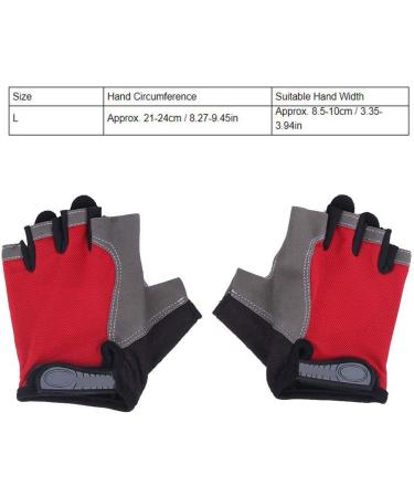 Anti-Slip Half-Finger Cycling Gloves | Wear-Resistant Outdoor Exercise Gloves | Size L - Buy Online on GoSupps.com
