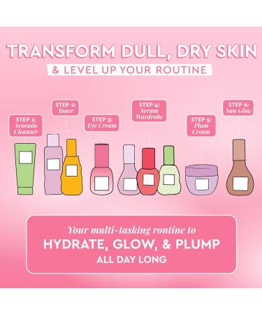 Glow Recipe Library Skincare Gift Set - Avocado Face Wash + Face Serum + Facial Toner + Guava Eye Cream + Hyaluronic Acid Moisturizer + Dew Drops + Strawberry Smooth Serum + 2 Hair Clips (10 Count) - Buy Online on GoSupps.com