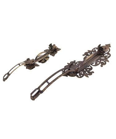 Buy 2 Piece Retro Vintage Metal French Hairpins - Bronze Rose Accessories (1 Pack) | International Shipping Available - Buy Online on GoSupps.com