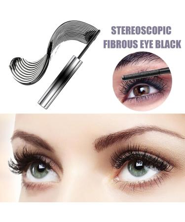  blmcoos Iron Wand Mascara Waterproof Adjustable Curly Eyelashes 3D Natural Volume and Length Long Lasting Wipe Resistant No Flaking Tint No Clumping Wall Metal Black (4) - Buy Online on GoSupps.com