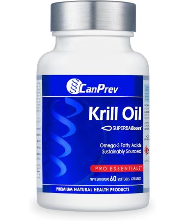 Canprev - Krill Oil Superba Boost 60 Softgels - High EPA DHA Omega 3 Fatty Acid Phospholipids & Astaxanthin Concentration From Antarctic Krill - Pure Omega 3 Krill Oil Supplements - No Fishy Odour 60 count (Pack of 1) - Buy Online on GoSupps.com
