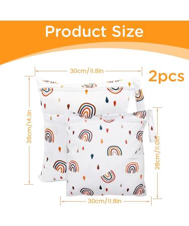 Darryy Naspocket Kindergarten Wetbag Set | Waterproof Washable Diaper Bag & Fabric Diapers | Reusable Nasal Pockets | Rainbow Design - Buy Online on GoSupps.com