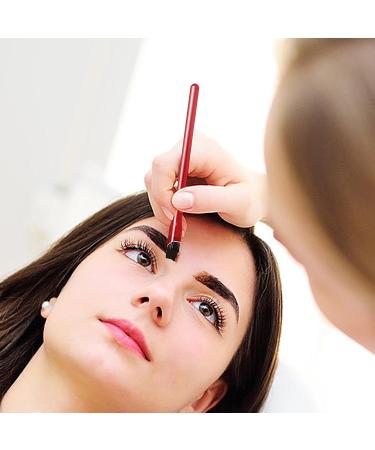 Eyebrow Brush Angled Eyebrow Brush 4D Brow Brush Professional Brow Tint Brush Eye Brow Brush Angle Soft Nylon Bristles Eye Brow Concealer Contouring Brush for Natural Brow Makeup for Women Red - Buy Online on GoSupps.com