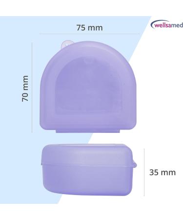 Wellsamed KFO Splint Box Standard - Purple | Ideal Storage for Braces Dentures & Dental Splints - International Shipping Available - Buy Online on GoSupps.com