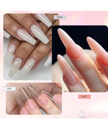 Builder nail gel kit poly extension gel kit - 3-color builder glue gel with nail lamp base and tip - Professional manicure supplies for the - Buy Online on GoSupps.com