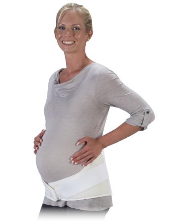 8 Inch Deluxe Maternity Support White Small