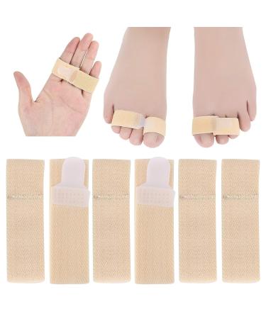 6pcs Toe Corrector Wraps - Elastic Soft Finger Hammer Toe Straightener Separator for Foot Care - Buy Online on GoSupps.com