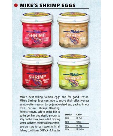 Mike's Fishing Salmon Egg Shrimp Bait in Fl. Pink - Trout Lure for Successful Fishing Trips - Buy Online on GoSupps.com
