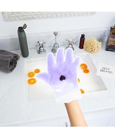 Housoutil 1 Pair Lavender Hand Wax Set Purple Frosted Non-woven Fabric Suite - Buy Online on GoSupps.com