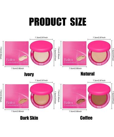  Hikaka Peptide Bounce Balm Foundation full-coverage concealer for mature skin moisturizing cream and natural blur for all skin types concealer and skincare in one (Ivory) - Buy Online on GoSupps.com