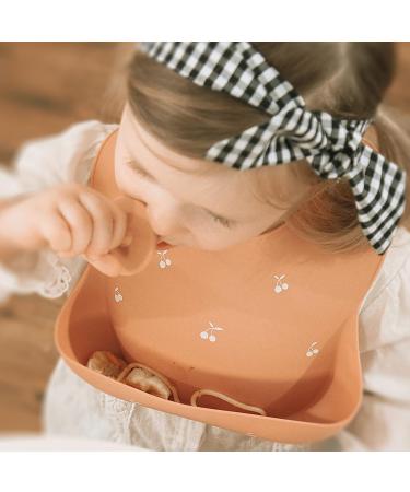 2Pcs Moonkie Silicone Baby Bibs | Waterproof Bibs for Babies & Toddlers | BPA Free, Adjustable, Wide Pocket | Shifting Sand/Burlwood Dark Grey/Blue - Buy Online on GoSupps.com