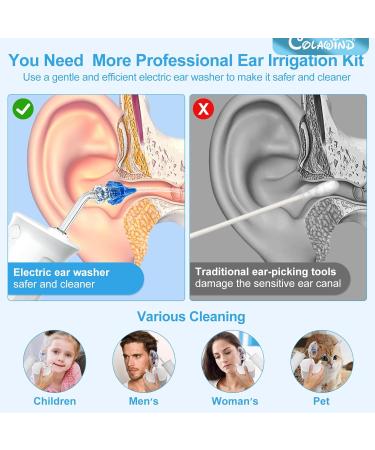 Effective Ear Wax Removal Kit - Safe Ear Cleaning & Irrigation for Adults & Kids | Includes Basin & 10 Tips - Buy Online on GoSupps.com