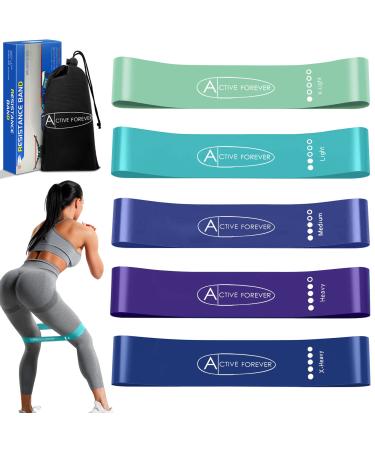 ACTIVE FOREVER Resistance Band Pull up Assist Band Fitness Band Suitable for Muscle Stretching Yoga Exercise Blue