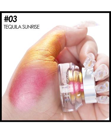FOCALLURE Chameleon Cream Eyeshadow Tequila Sunrise - Intense Color Shifting Metallic Finish - Buy Online on GoSupps.com