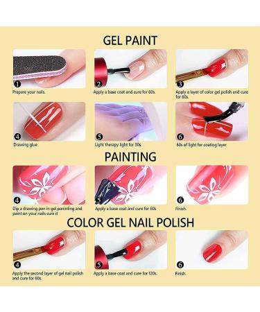 White Gel Nail Polish 10ml White Gel Liner Nail Polish Classic White Color Nail Art Liner Gel Polish Soak Off UV/LED 10ml Nail Liner Painted Gel Polish Thin Brush For French Tip Manicure Nail Art - Buy Online on GoSupps.com