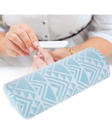 Easy To Clean High Flexibility Nail Art Pad Nail Art Hand Pillow Beauty Salon Woman for Home Manicure Store Blue geometry - Buy Online on GoSupps.com