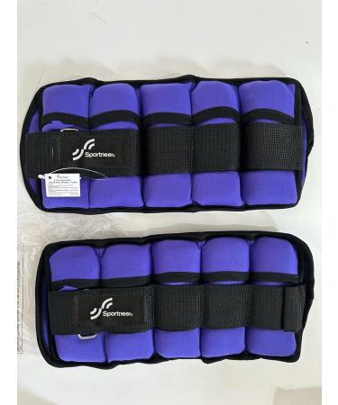 Adjustable Ankle Weights Set - 0.23kg to 0.9kg Foot/Wrist Weight Cuffs - Purple | International Shipping - Buy Online on GoSupps.com