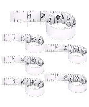 6 Pcs Fish Ruler Decal Fish Measuring Tape Sticker for Boat Adhesive Fishing Ruler Transparent Waterproof Fish Sticker Clear Tape Measure for Boats Kayak Net Gaff Fishing Accessories (42 Inch)