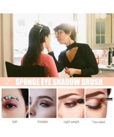 BIUDECO 36 Pcs Eyeliner Brush Eye Shadow Brush Eyeliner Smudge Tool Eyeshadow Brush Black Wooden Handle - Buy Online on GoSupps.com