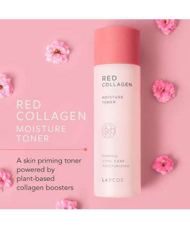 LAPCOS Red Collagen Toner - Vegan Face Toner | Hydrate & Rebalance Skin with Niacinamide | 4.39 Fl Oz | International Shipping Available - Buy Online on GoSupps.com