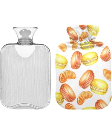 Naanle Orange Macaron Hot Water Bottle 1L Transparent Heat Bottle for Bed & Pain Relief | Heat & Cold Therapy - Buy Online on GoSupps.com