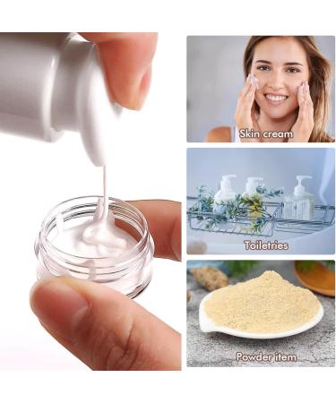 GEESUI Transparent Empty Jars - 50 Pack 5ml Mini Cream Containers with Screw Cap for Cosmetics Lip Balm Lotion & Mini Candles - Ideal for Travel & Samples - Buy Online on GoSupps.com